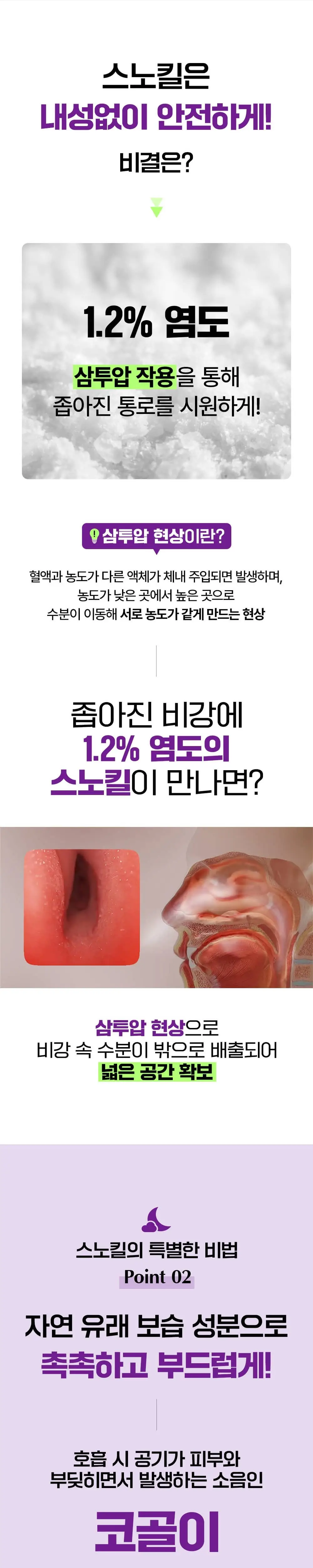 [성수입점] 테라슬립 스노킬 코골이 방지 스프레이 상세페이지 2